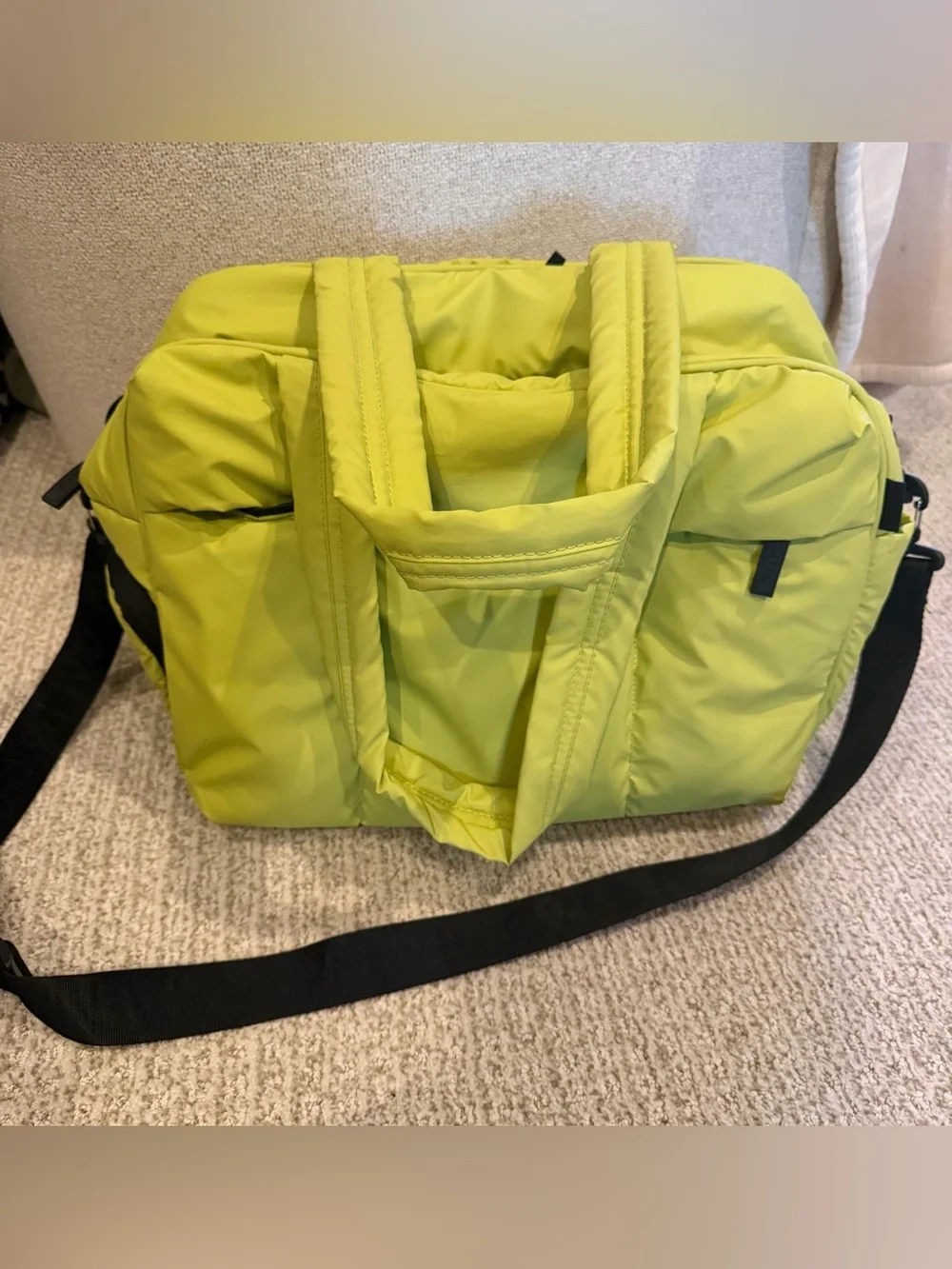 Calpak Luka Duffle in Celery - Picture 2 of 6